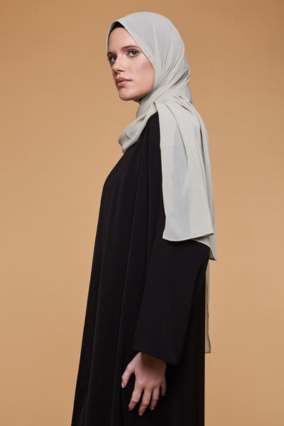 Khaki Stone Crinkle Soft Crepe Hijab