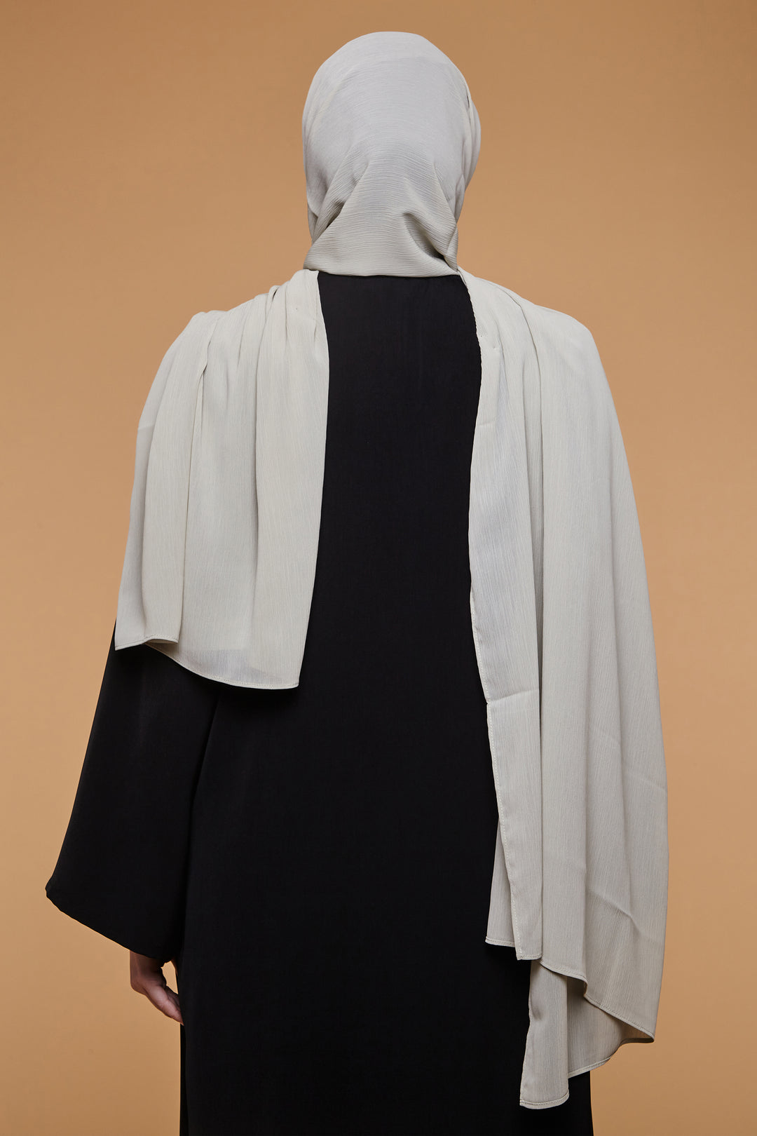 Khaki Stone Crinkle Soft Crepe Hijab