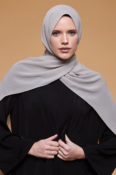 Rock Oak Crinkle Soft Crepe Hijab