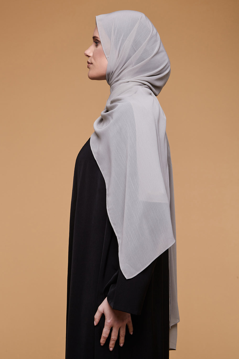 Rock Oak Crinkle Soft Crepe Hijab - CAVE