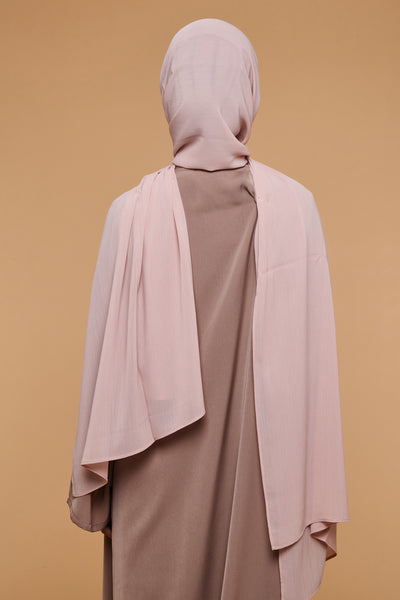 Rose Smoke Crinkle Soft Crepe Hijab