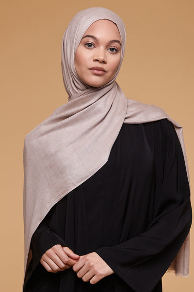 Hijab Modal Lenzing Blanc Glace