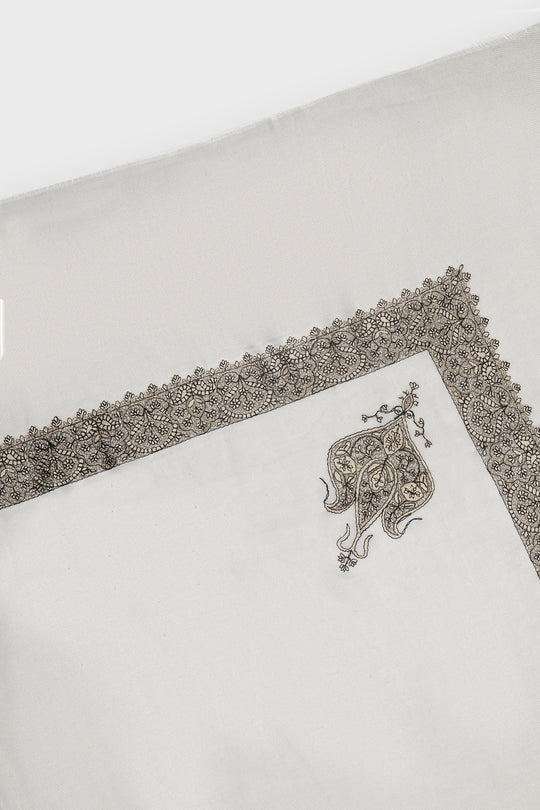 Cool Grey & Walnut Brown Yemeni Shemagh - CAVE