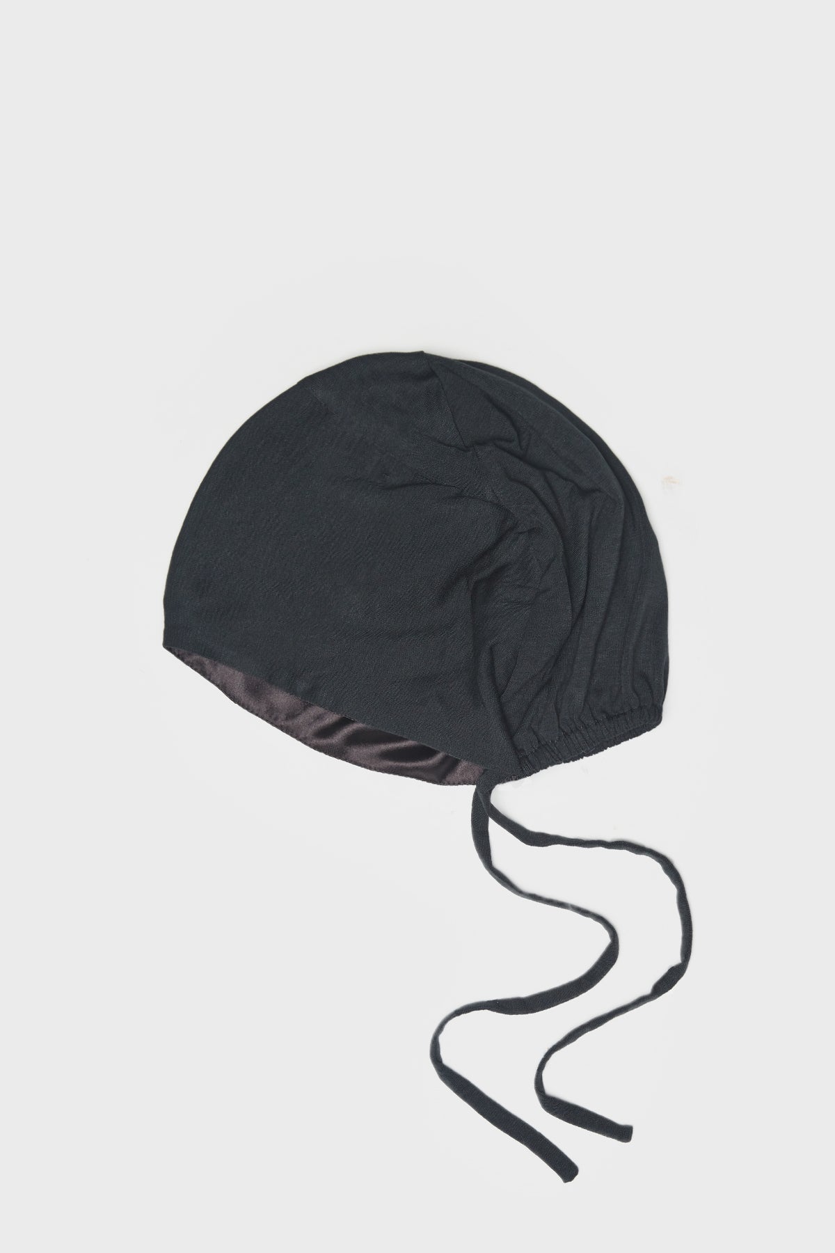 Satin-Blend Dark Sea Bamboo Jersey Hijab Cap