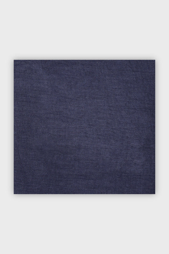 Dark Navy Cotton & Wool Hijab - CAVE