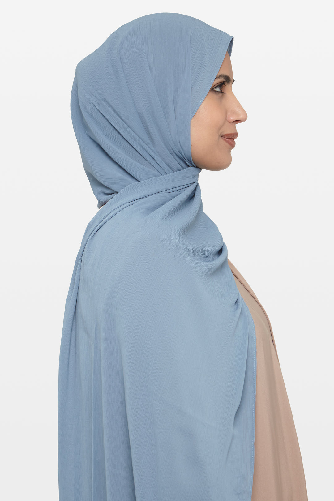 Denim Soft Crepe Crinkle Hijab