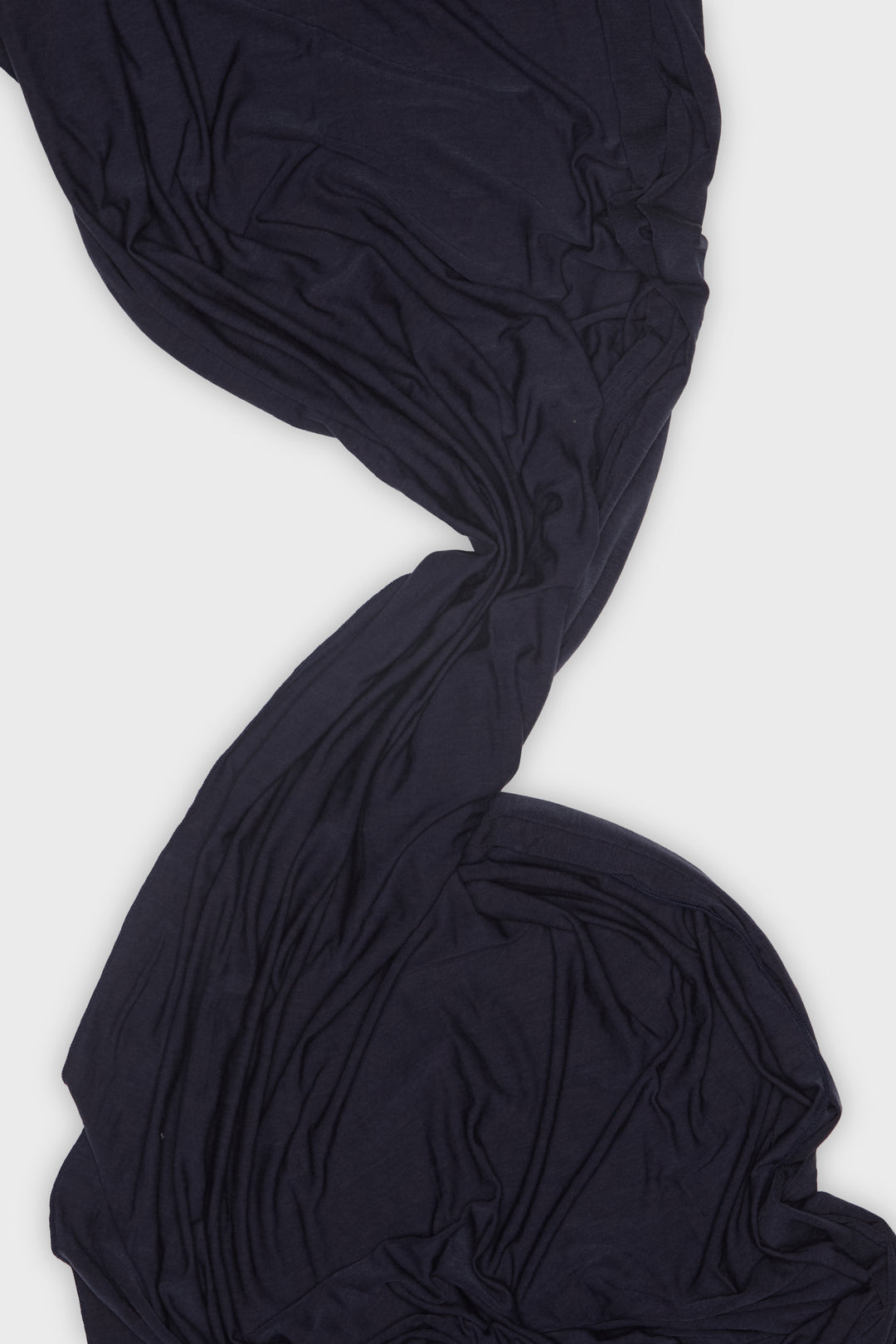 Midnight Blueberry Mulberry Silk Jersey Hijab - CAVE