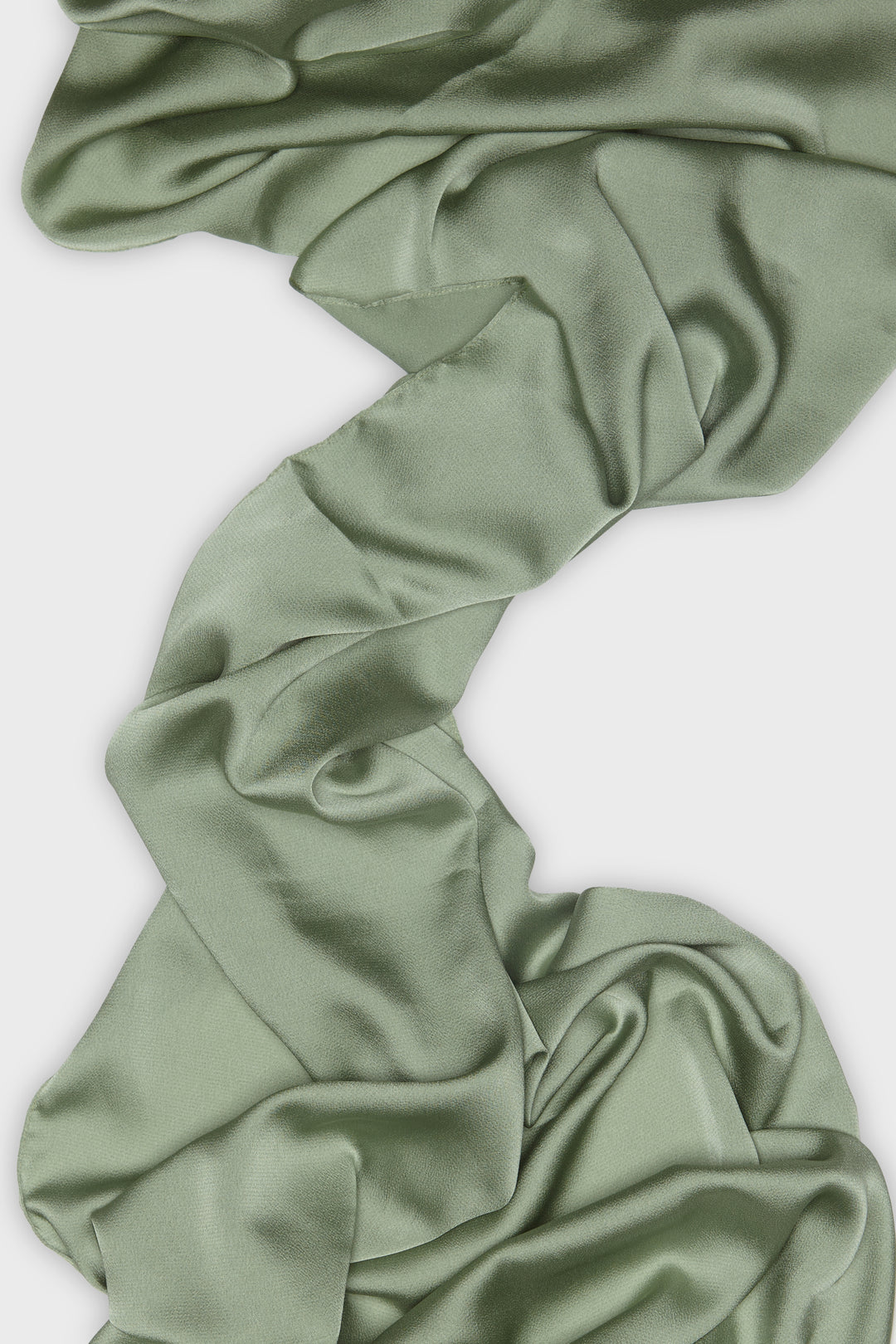 Mint Green Grain Satin Hijab - CAVE
