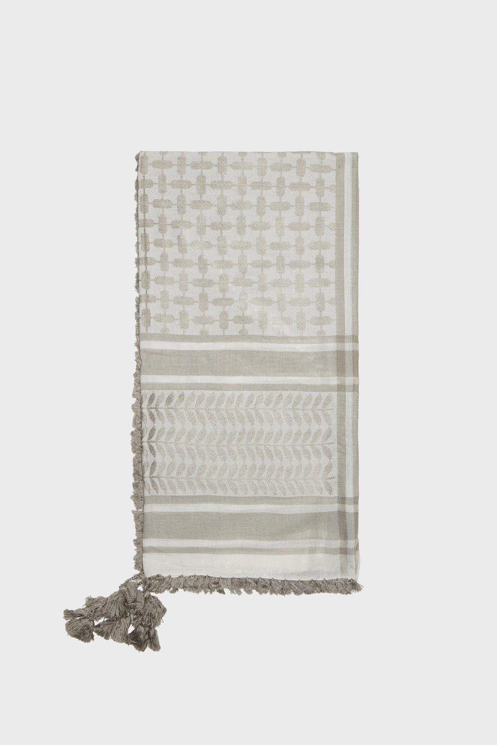 Khaki Stone & Oak Bamboo Keffiyeh Scarf - CAVE
