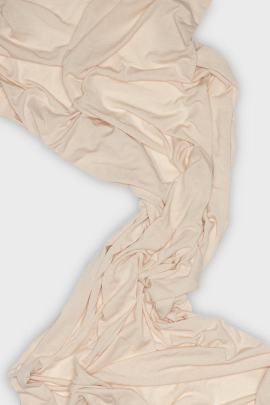 Porclain White Mulberry Silk Jersey hijab - CAVE
