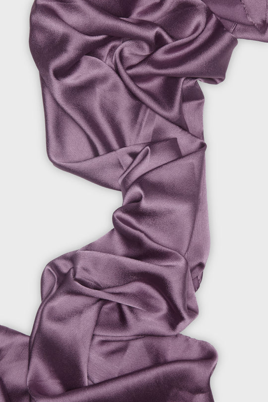 Purple Mauve Grain Satin Hijab - CAVE
