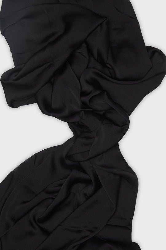 Black Grain Satin Hijab - CAVE