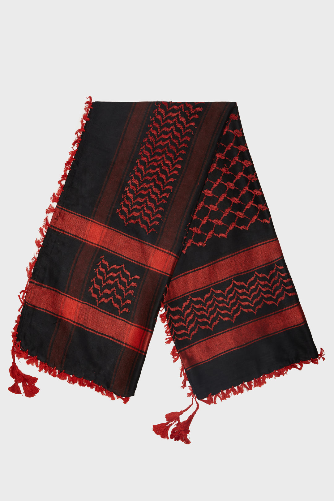 Black & Red Keffiyeh Scarf - CAVE