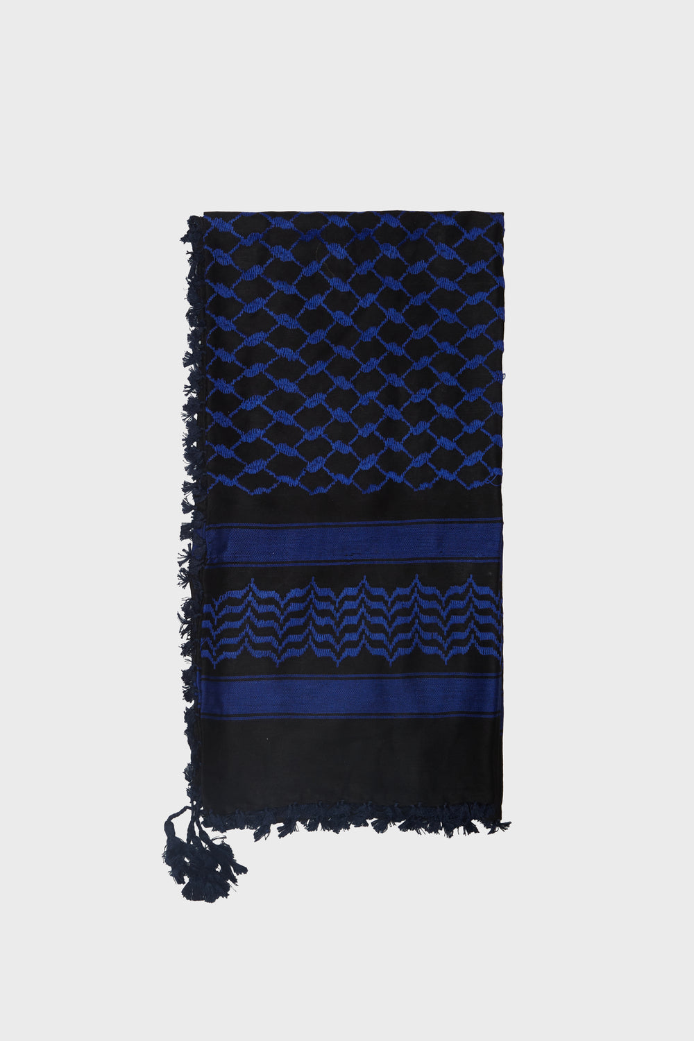 Black & Royal Blue Keffiyeh Scarf - CAVE