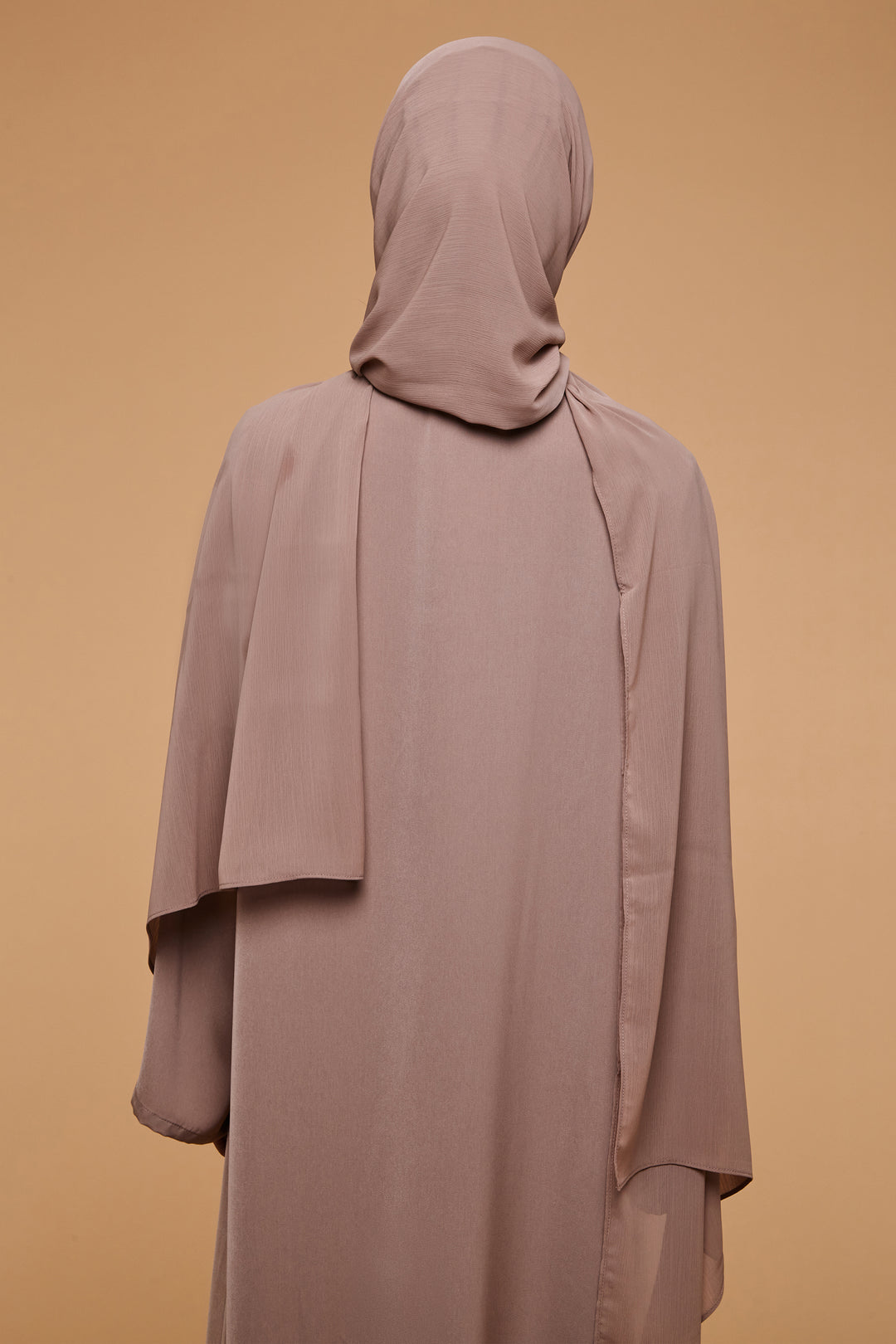 Caramel Brown Crinkle Soft Crepe Hijab - CAVE