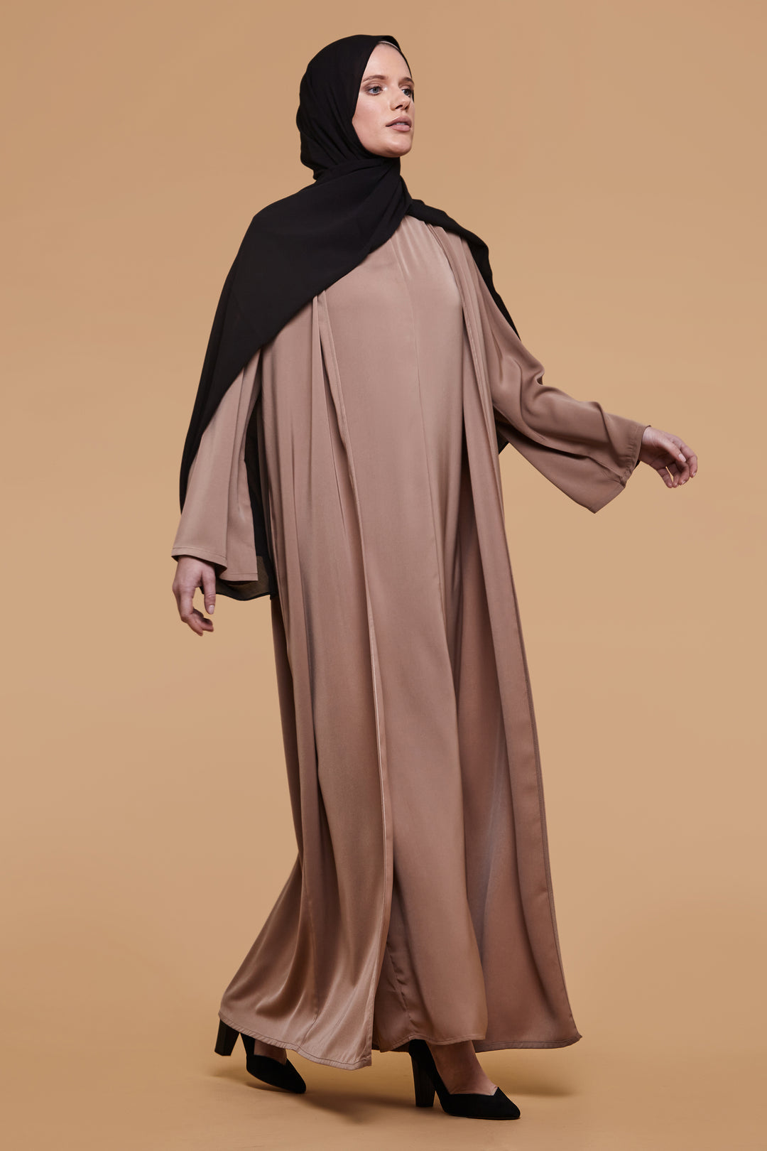Caramel Brown Soft Touch Kimono - CAVE