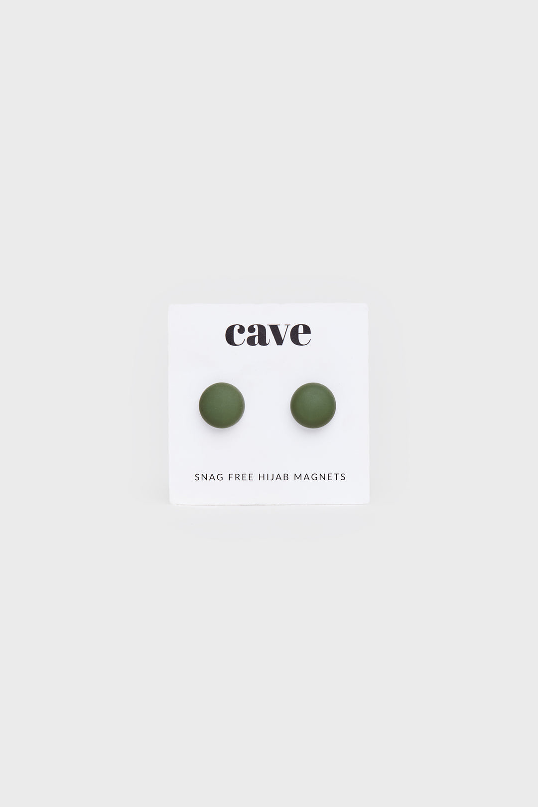 Dark Khaki Snag-free Hijab Magnets - CAVE