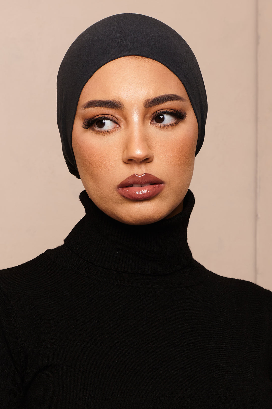 Dark Sea Scrunchie Bamboo Jersey Hijab Cap - CAVE