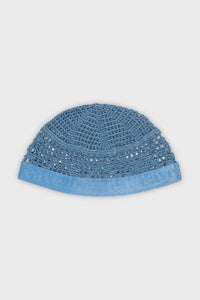 Faded Denim Cotton Kuwaiti Kufi