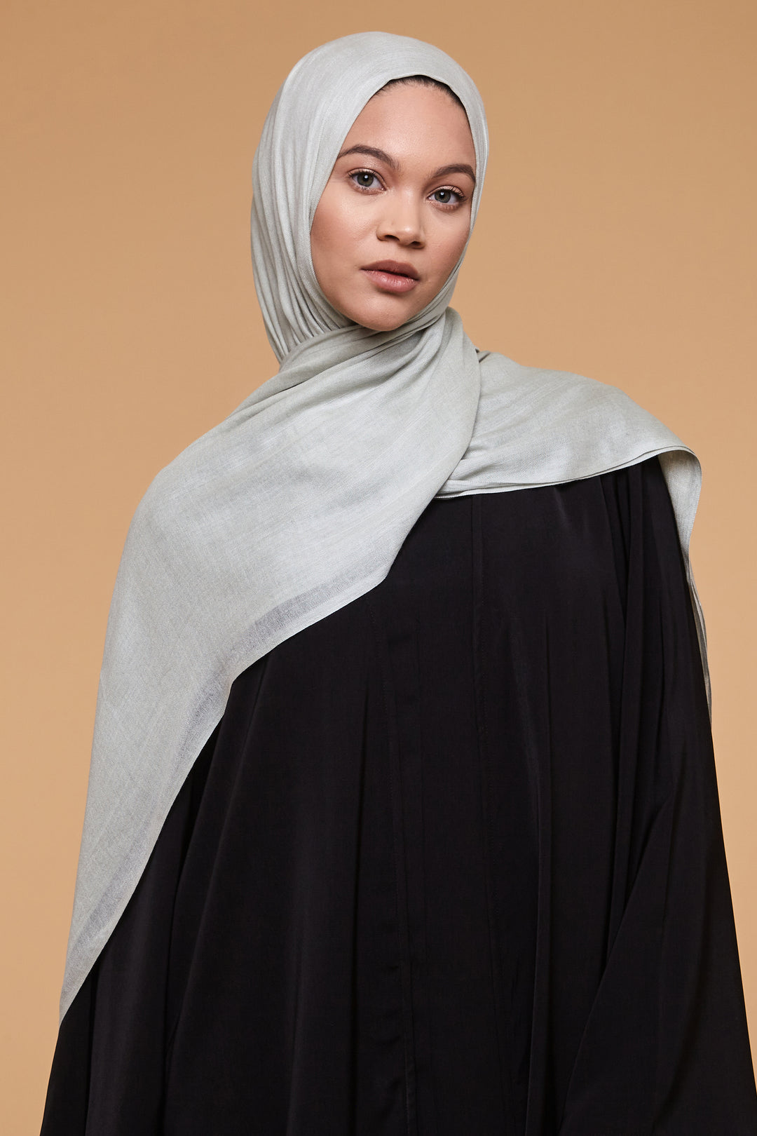 Modal Linzing Foggy Grey Lenzing Modal Hijab – CAVE