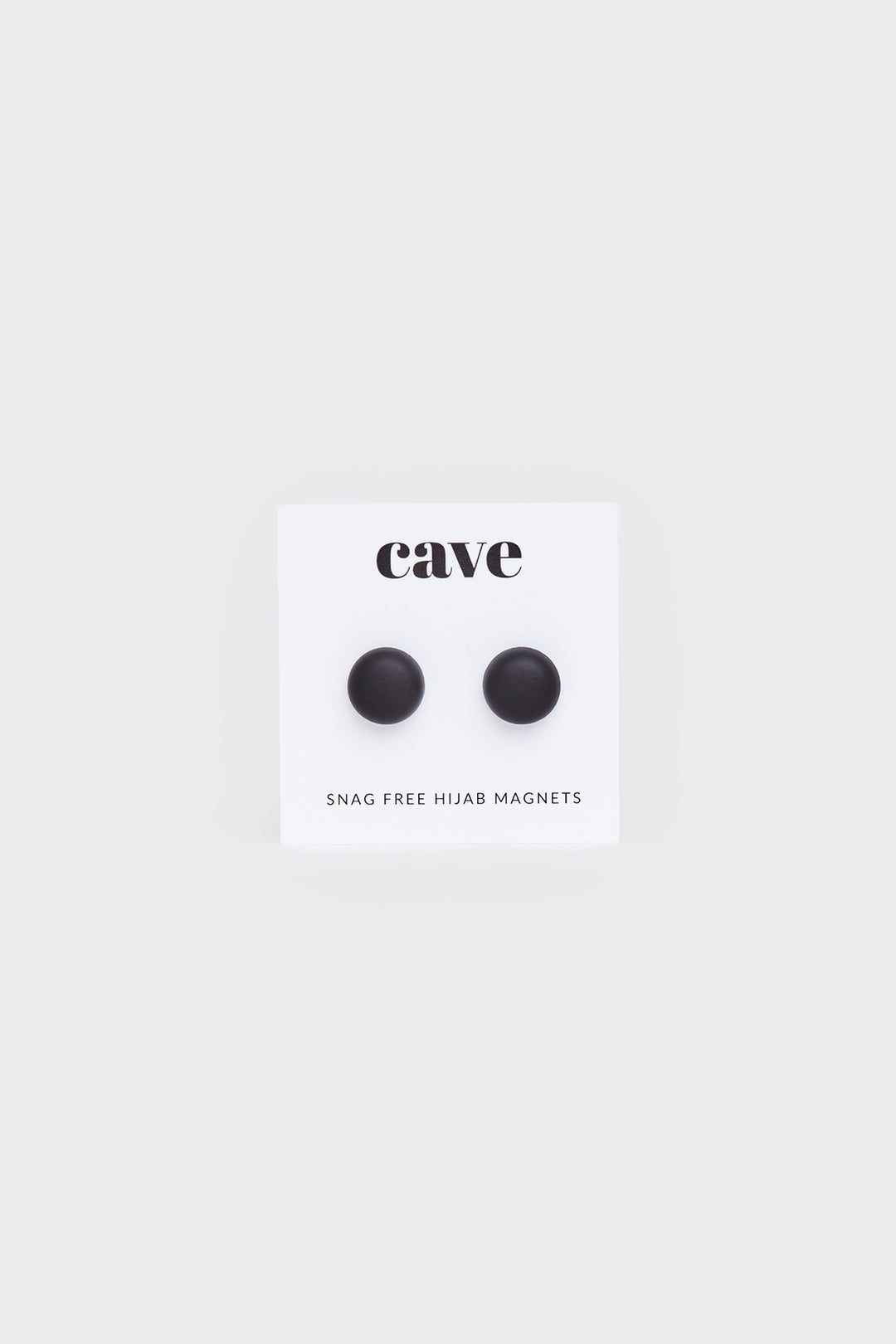 Jet Black Snag-free Hijab Magnets - CAVE