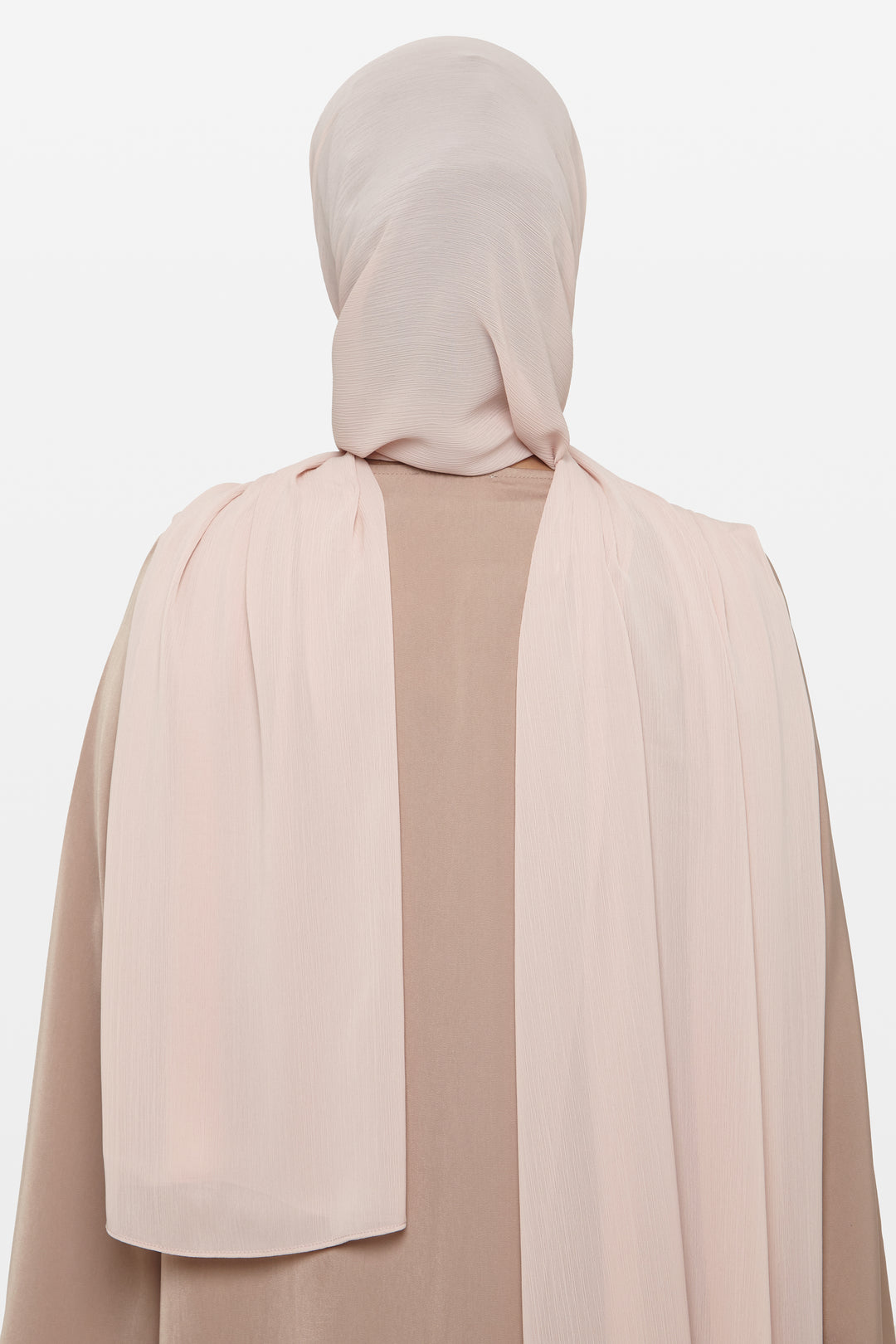 Latte Crinkle Soft Crepe Hijab - CAVE
