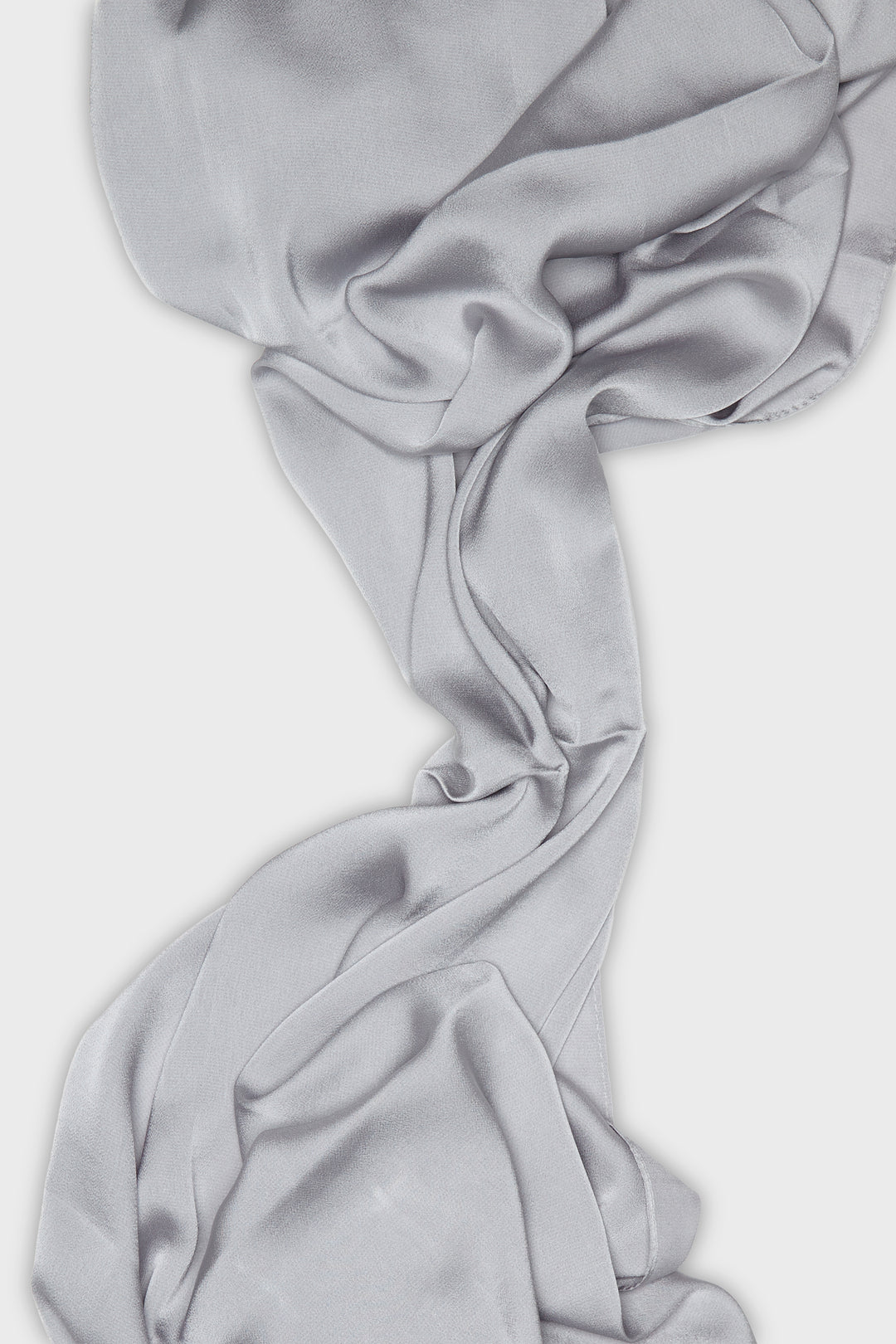 Light Blue Grain Satin Hijab - CAVE