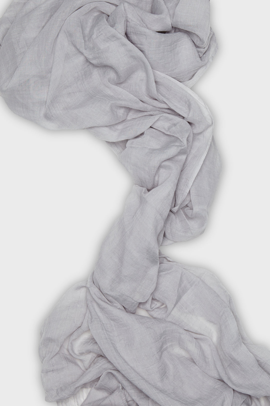 Light Grey Cotton & Silk Hijab - CAVE
