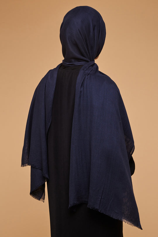 Maritime Blue Lenzing Modal Hijab - CAVE