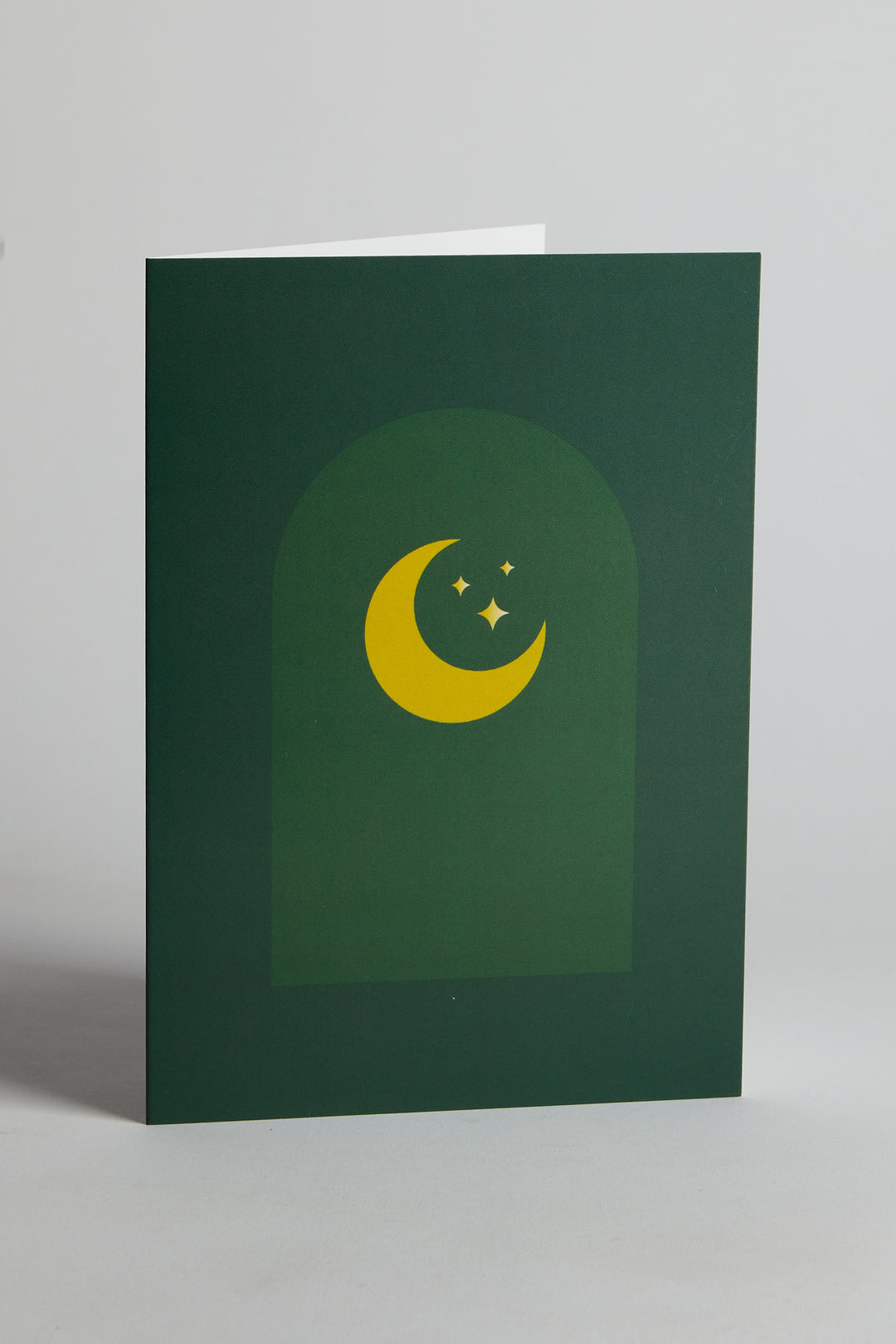 Moon & Star Green Greeting Card - CAVE
