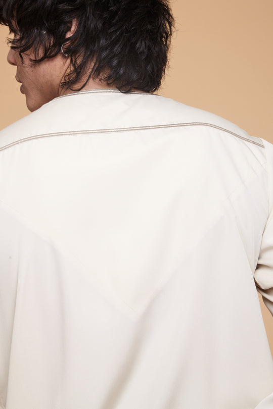 Pearled Ivory Emirati Thobe - CAVE