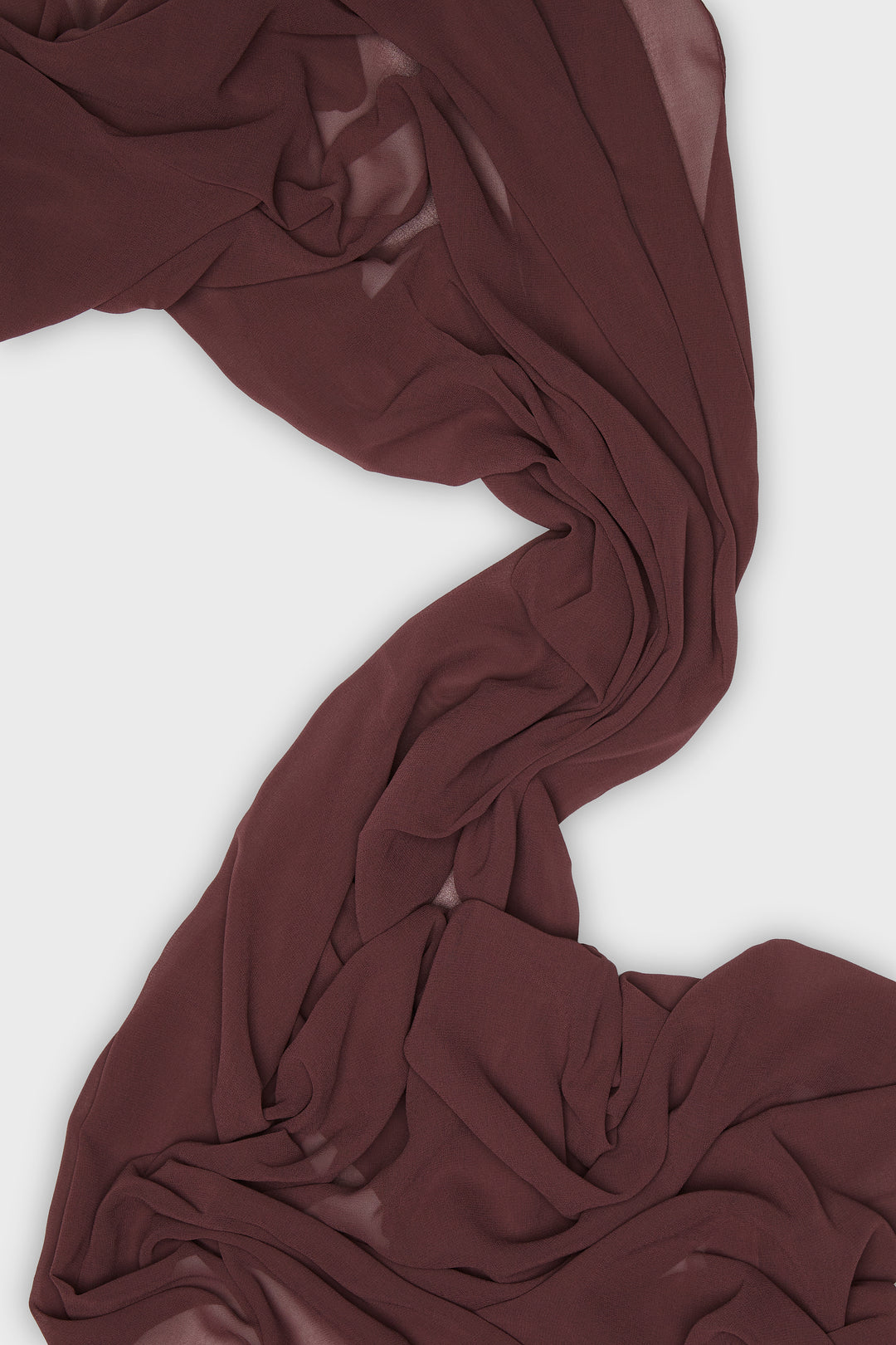 Plum Soft Crepe Chiffon Hijab - CAVE