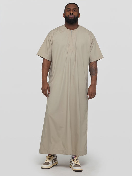 Sage Short Sleeve Moroccan Thobe