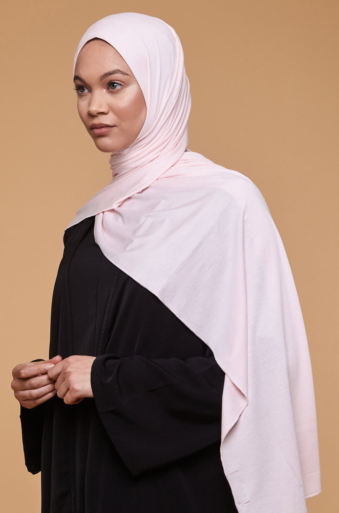 Rose Quartz Bamboo Jersey Hijab - CAVE