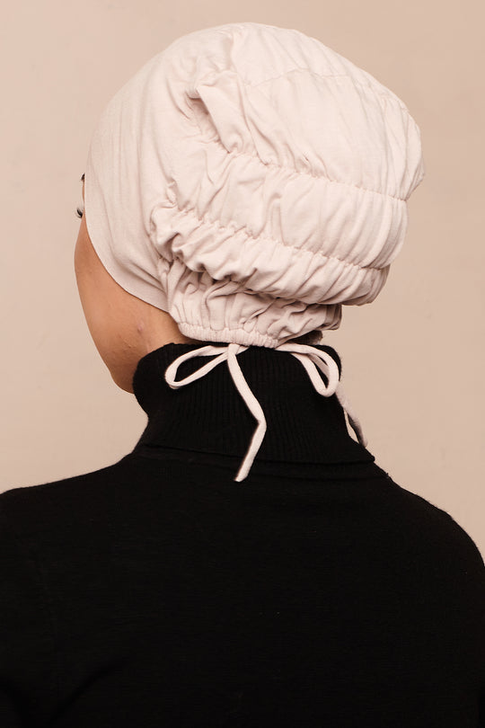 Rose Scrunchie Bamboo Jersey Hijab Cap - CAVE