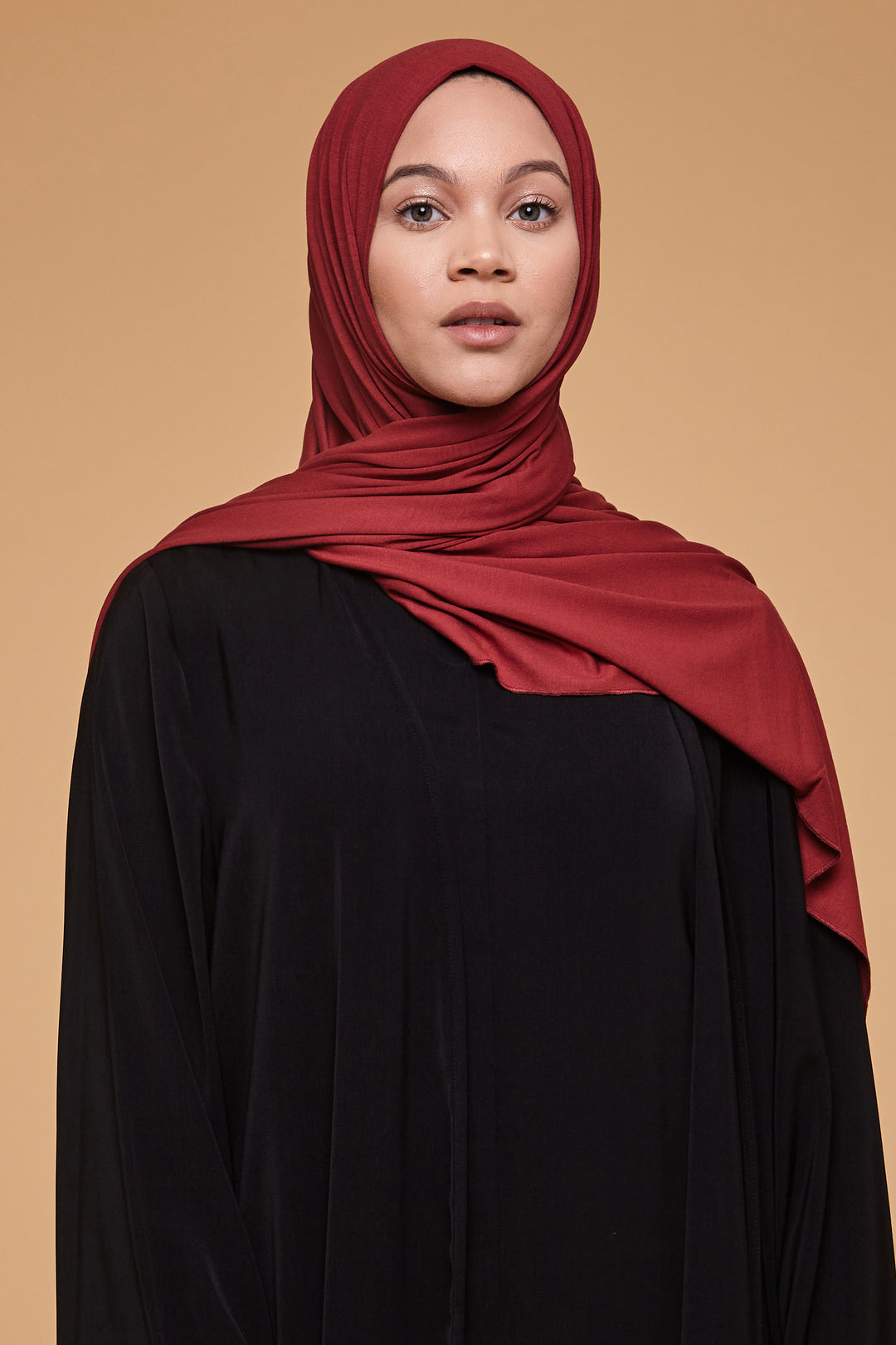 Rosewood Bamboo Jersey Hijab - CAVE