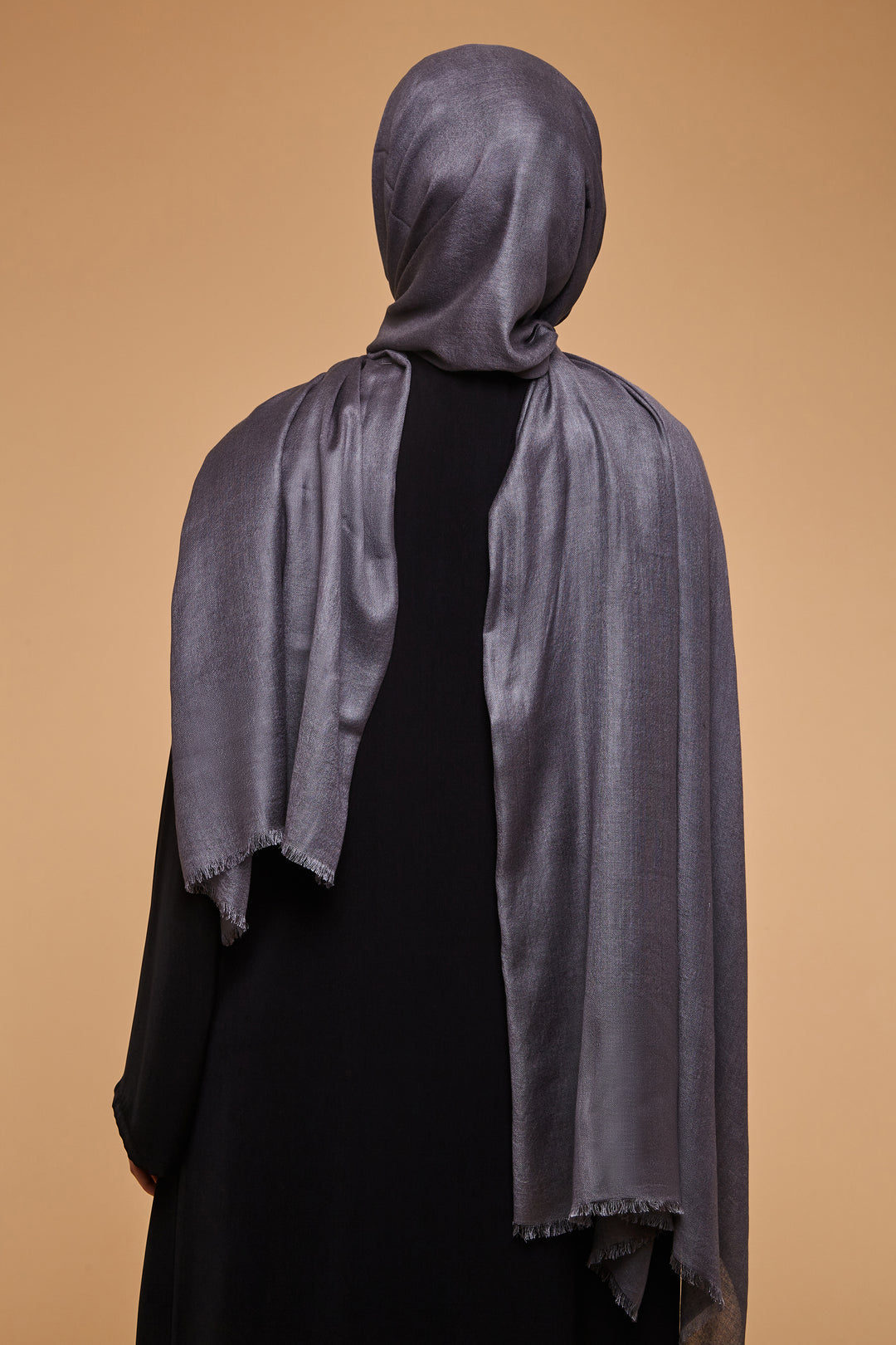 Modal Linzing Shadow Charcoal Lenzing Modal Hijab – CAVE