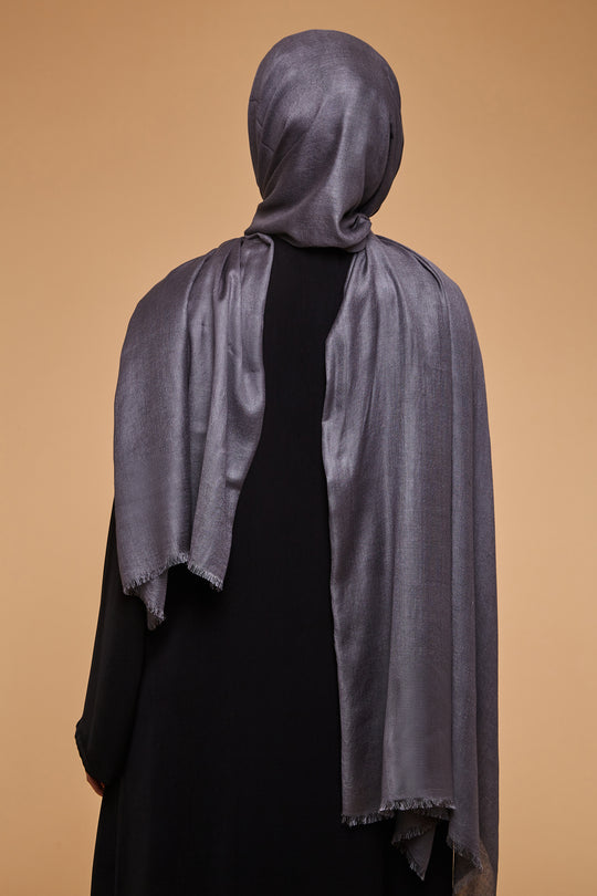 Shadow Charcoal Lenzing Modal Hijab - CAVE