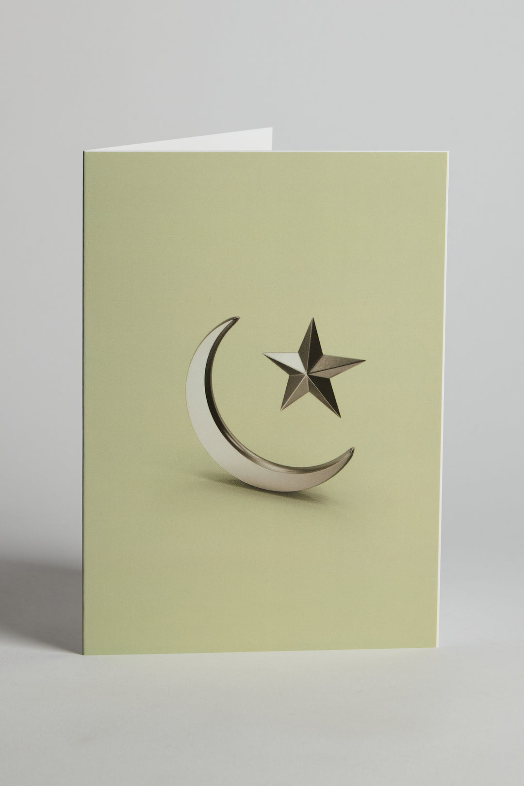 Silver Moon & Star Greeting Card - CAVE