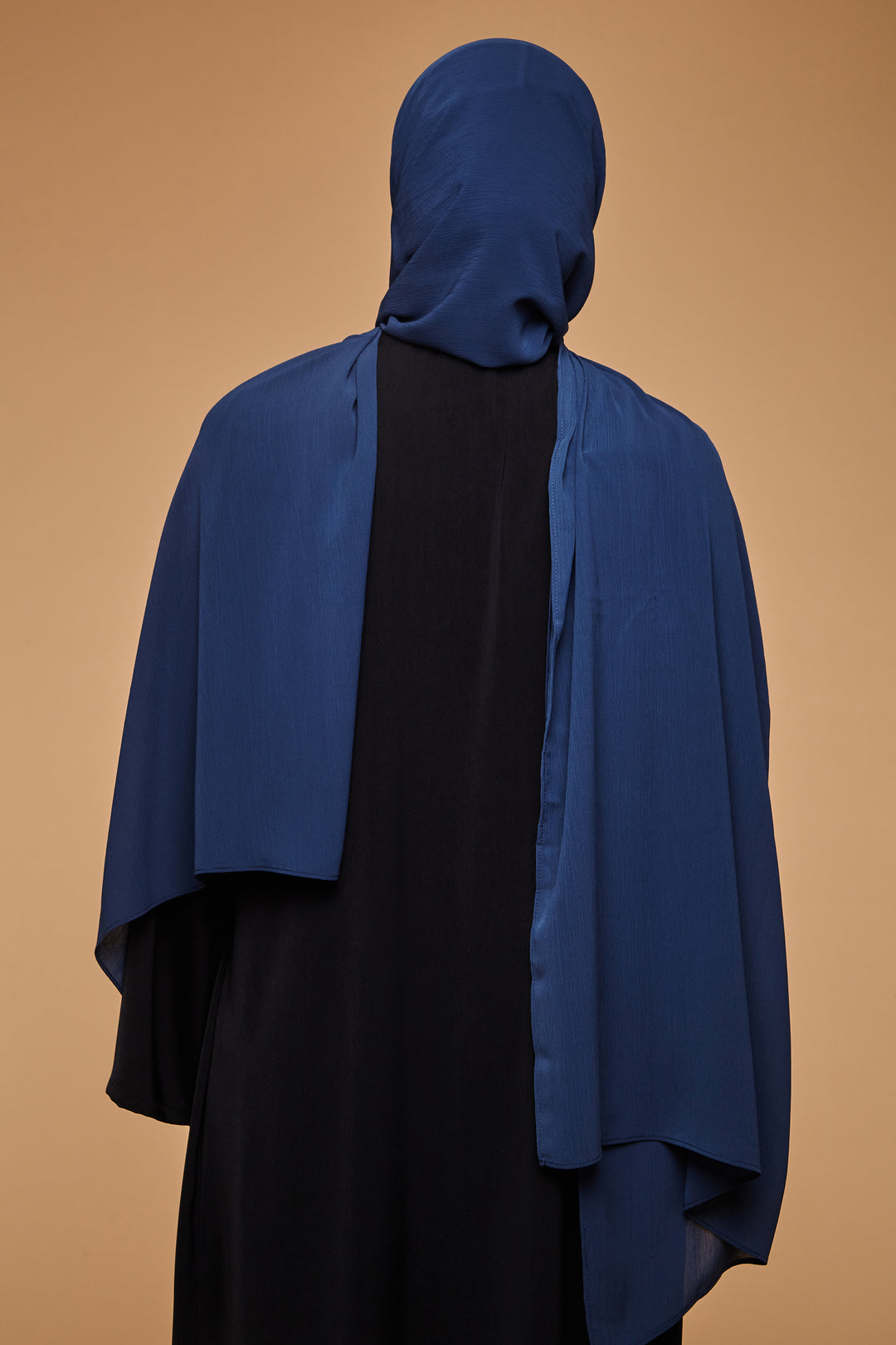 Space Navy Crinkle Soft Crepe Hijab - CAVE