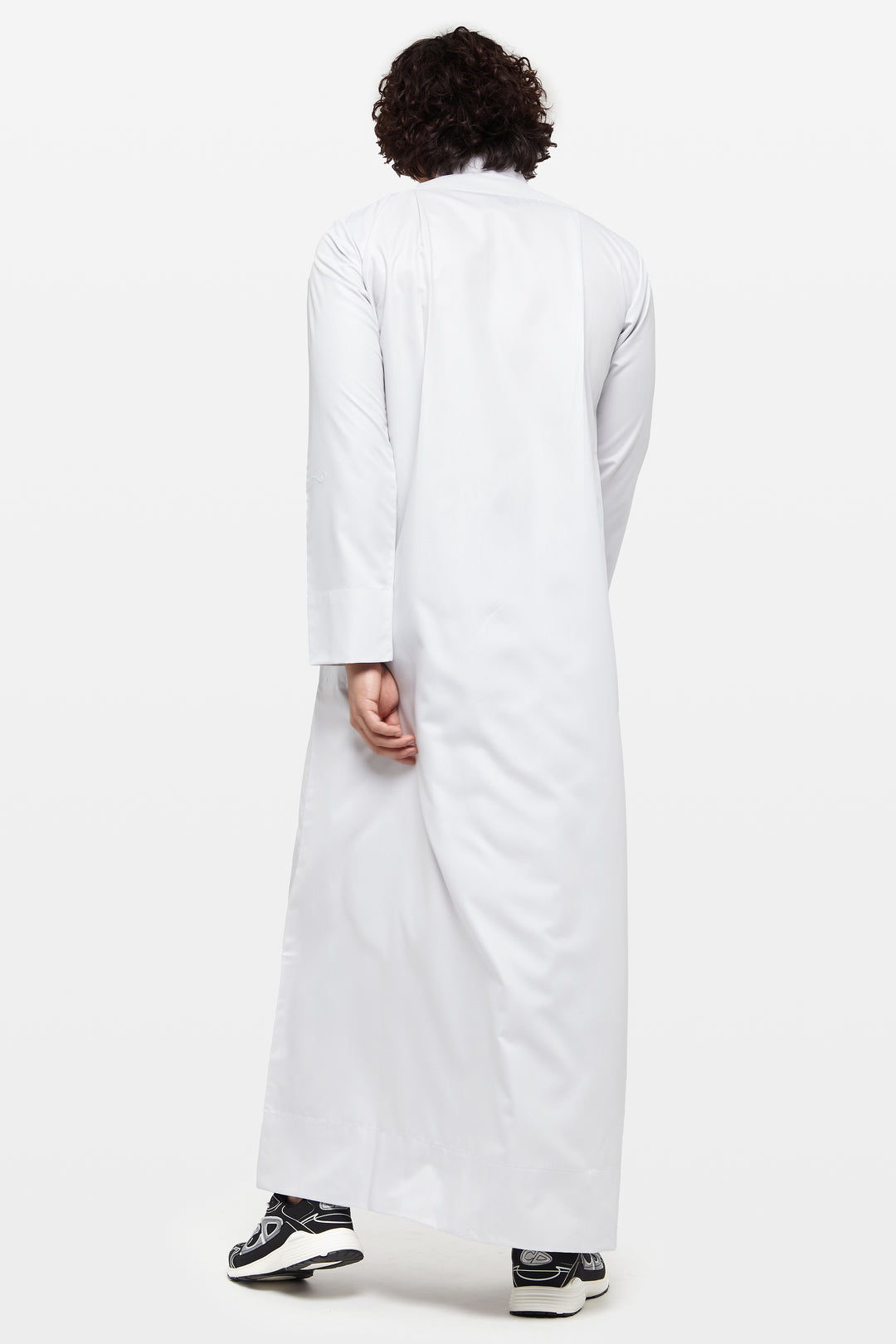 Wind Grey Kuwaiti Collar Thobe - CAVE