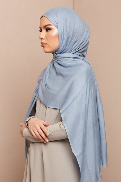 Airy Blue Lenzing Modal Hijab - CAVE