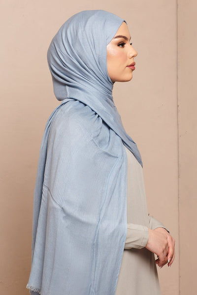 Airy Blue Lenzing Modal Hijab - CAVE