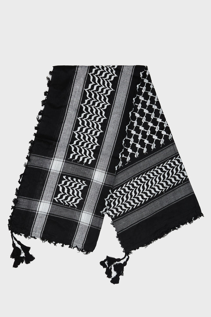 Keffieh foulard parme noir kéfié | boutique Keffieh foulard parme noir kéfié | boutique