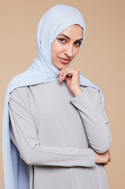 Baby Blue Lenzing Modal Hijab - CAVE