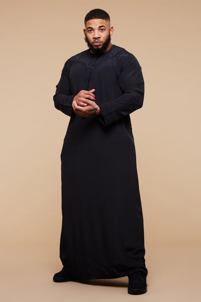 Black Classic Omani Thobe - CAVE