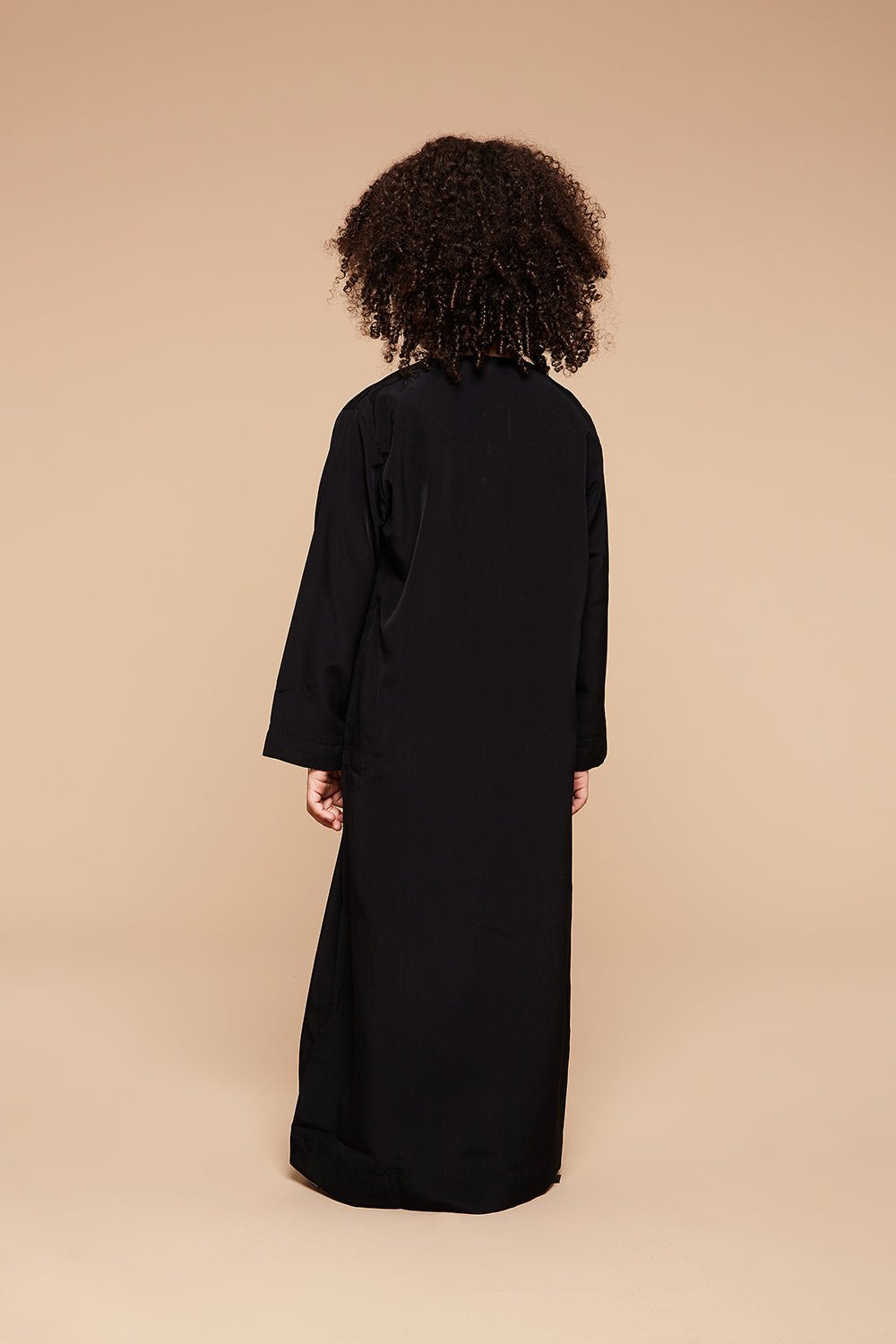 Black Classic Omani Toddlers Thobe - CAVE