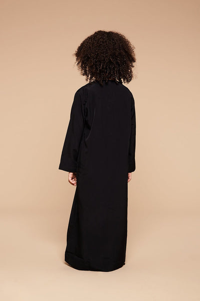 Black Classic Omani Toddlers Thobe - CAVE