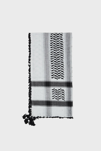 Black & White Keffiyeh Scarf - CAVE