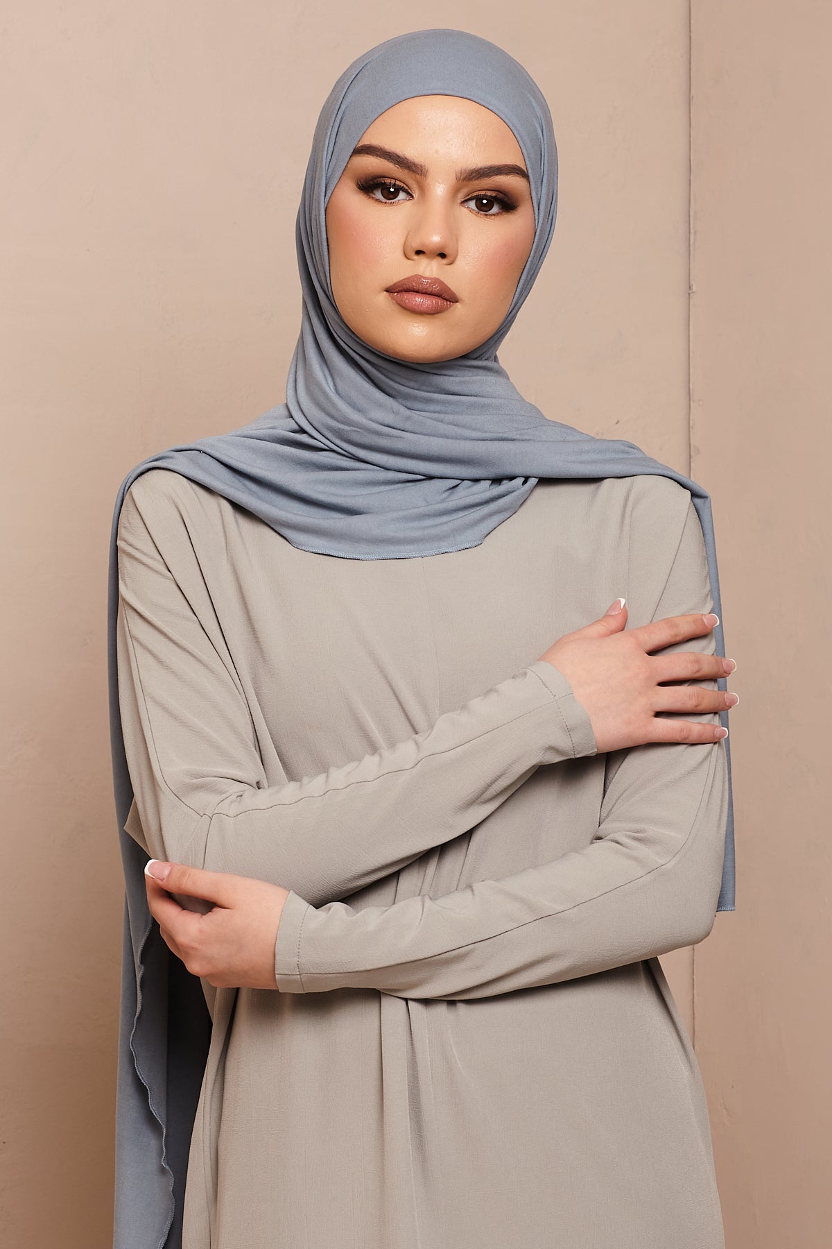 Blue Blizzard Bamboo Jersey Hijab - CAVE